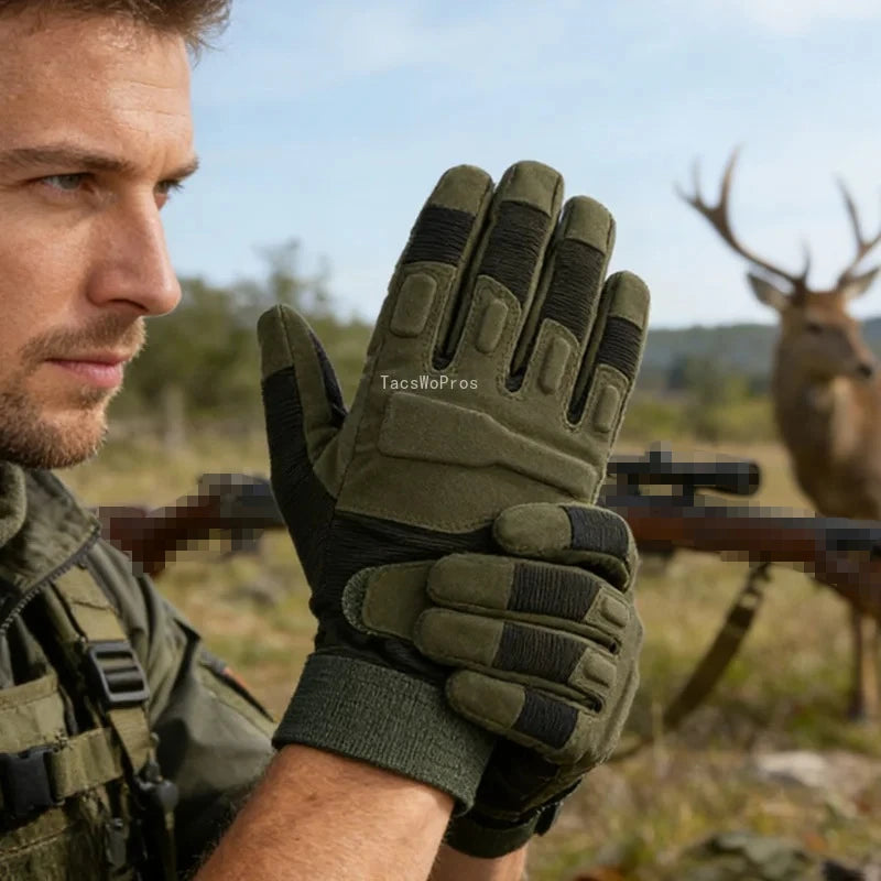 Hunting Riding Tactical Gloves Cycling Glove Sport Climbing Paintball Shooting Ski Full Half Finger Motorcycle Non-slip Gloves