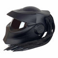 Matte Black Dreadlocks Full Face Biker Helmet Wear-Resistant Motorcycle Equipment Anti-Fall Motocross Kask Breathable Protection