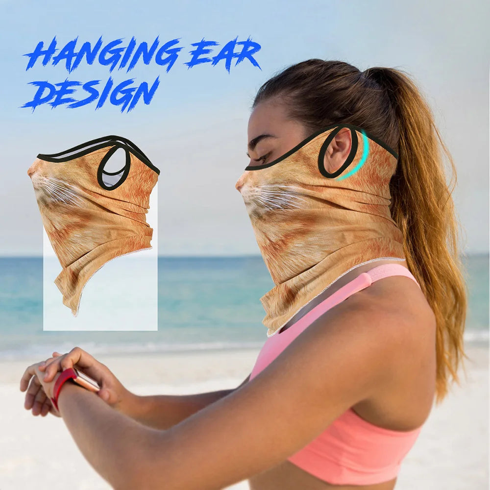 Motorcycle Face Mask Moto Helmet Breathable Bandana Hood Ski Neck Warmer Gaiter Windproof Dustproof Scarf Biker Mask
