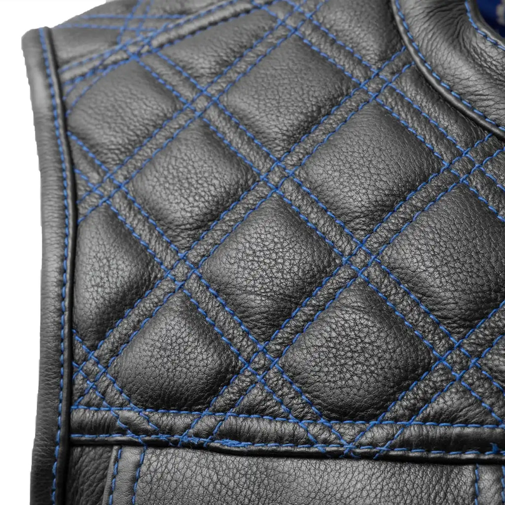 Upside Men's Club Style Leather Vest